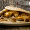 Mushroom and Cheese Pita
